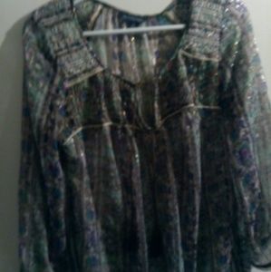 AE sheer blouse